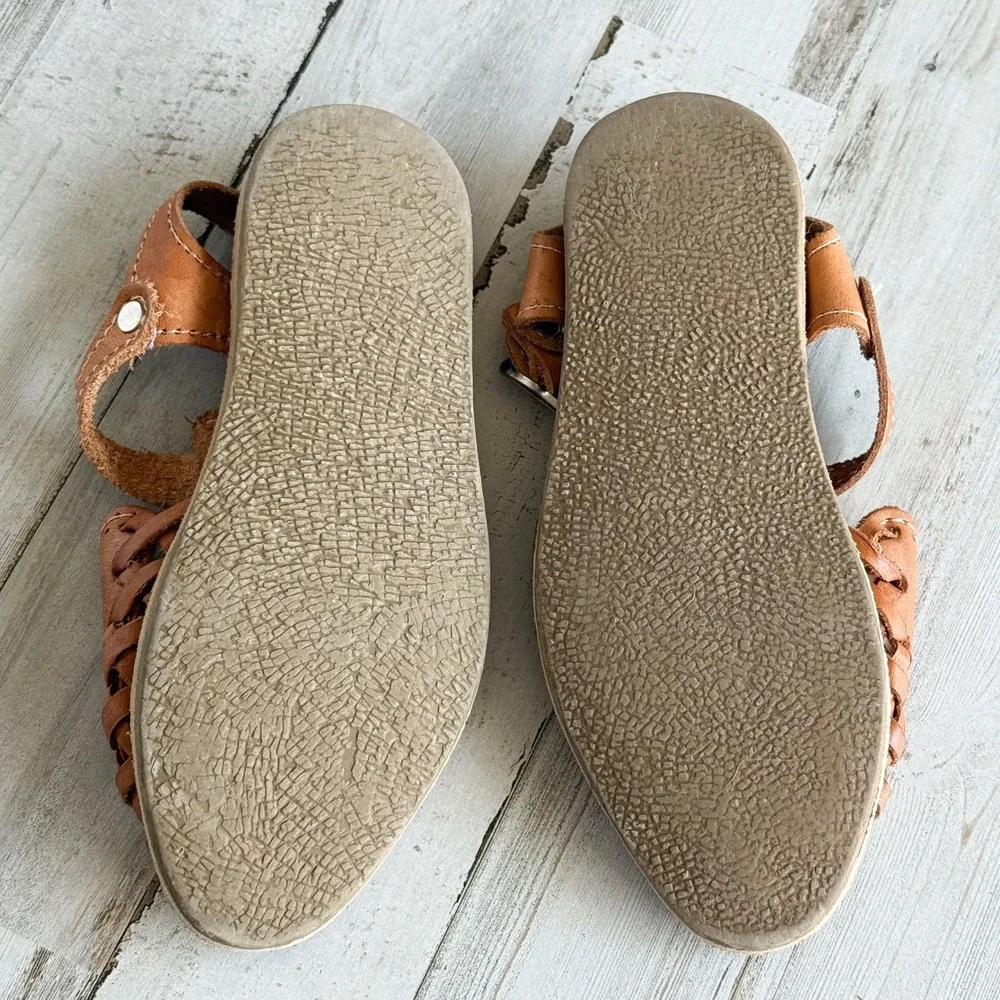 Mexican Leather Unicorn Huarache Sandals Toddler Girls Size 6 Made in Mexico